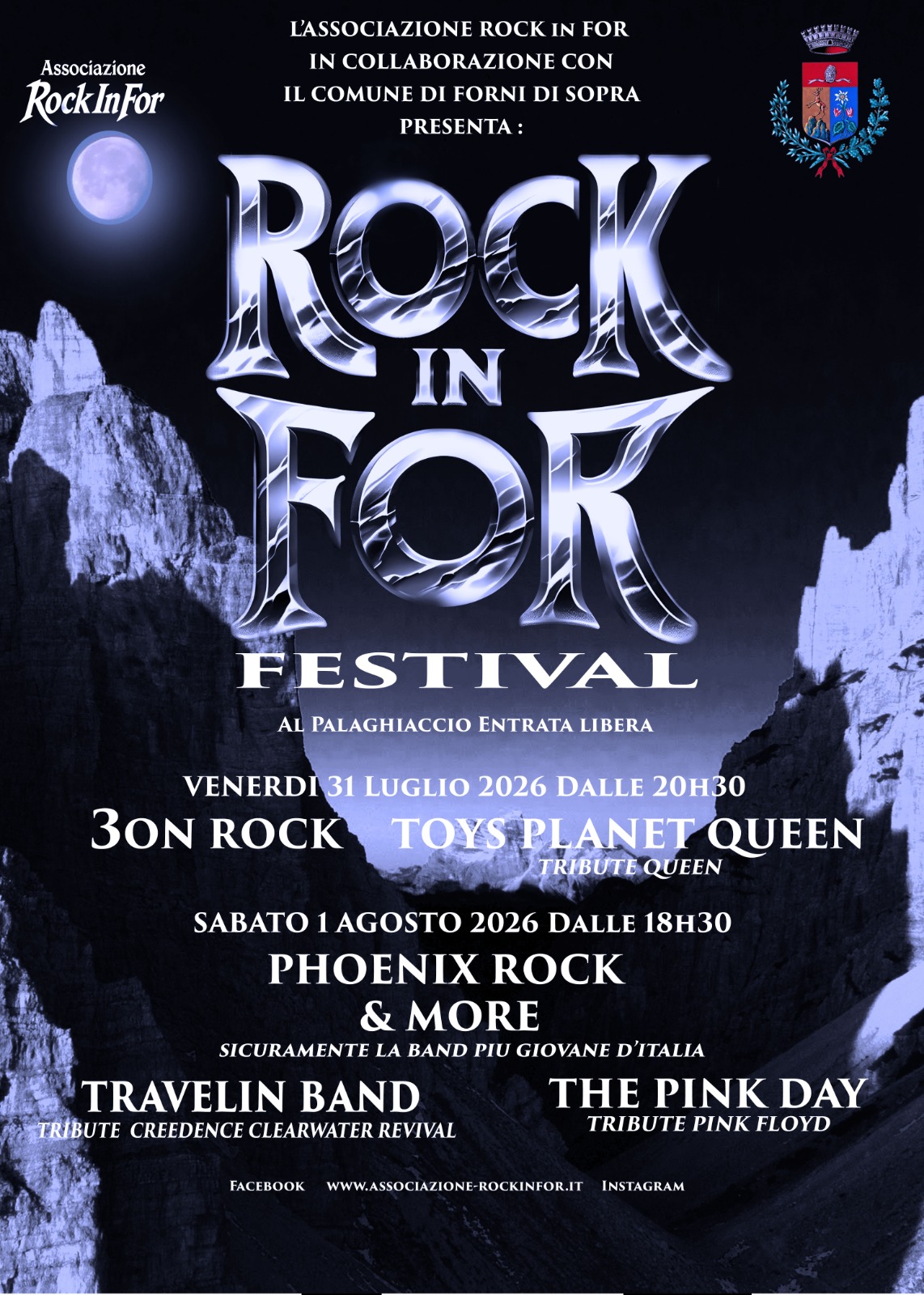 Locandina ufficiale Rock In For Festival 2026